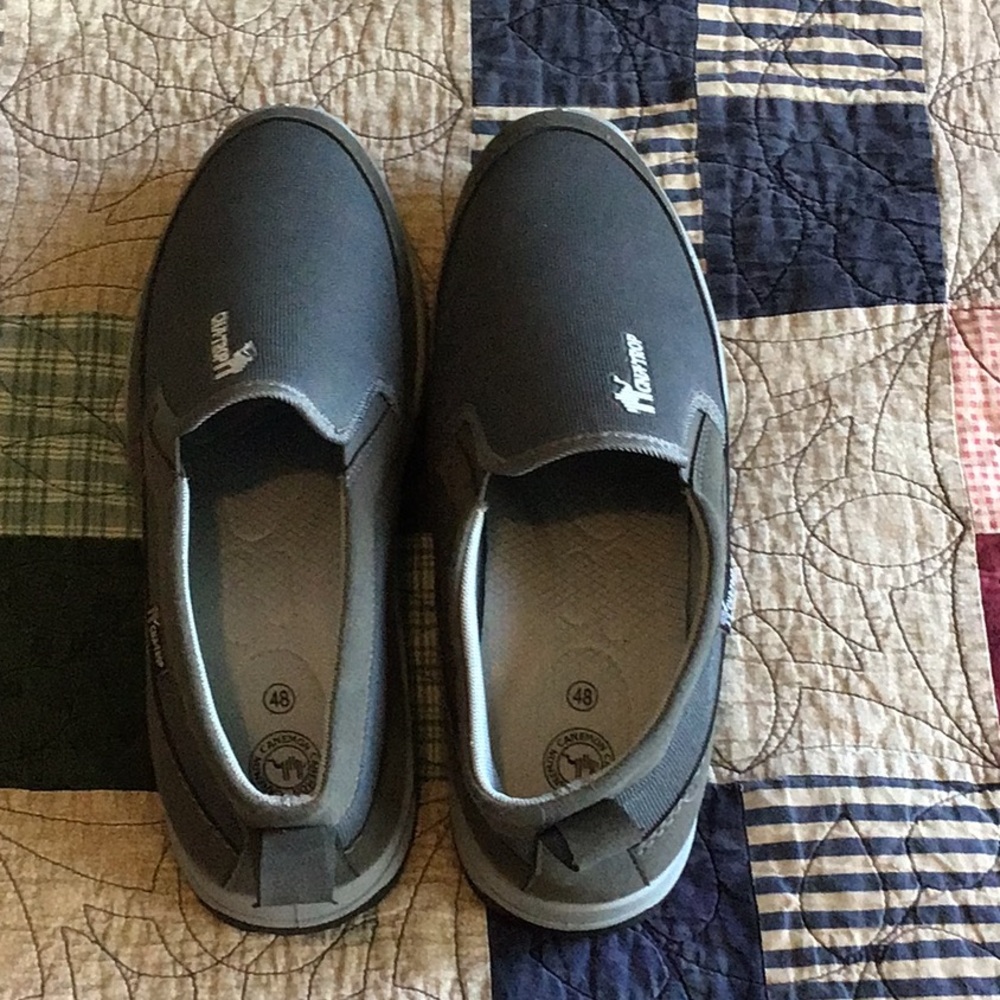 Gray Slip-On Loafers with Streamlined Design